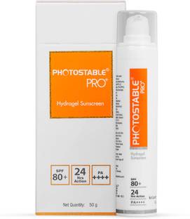 Photostable Sunscreen - SPF 80+ PA++++ SunPharma PRO Sunscreen Gel, SPF 80+ PA++++, 24-Hr UV Protection