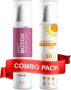MARC ANGEL Sunscreen - SPF 50++ Sunscreen & Botox Cream Combo - Protect, Hydrate, and Revitalize Your Skin