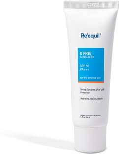 Re'equil Sunscreen - SPF 50 PA+++ O Free Sunscreen SPF 50 PA+++ For Dry/Sensitive Skin