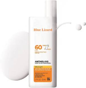Blue Lizard Sunscreen - SPF 60 Anthelios Light Fluid Face Sunscreen Broad Spectrum