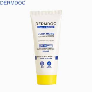 DermDoc Sunscreen - SPF 40 PA+++ PA+++ SPF 40 Ultra Matte – Sheer Sunscreen for Daily Use
