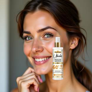 Utkrisht Sunscreen - SPF 60+ PA+++ Khadi SPF 60 Lotion for Light and Clear Skin Glow