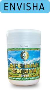 ENVISHA Sunscreen - SPF 50 PA+ AFGHAN SNOW SPF-15 WITH VITAMIN-E AND SUNSCREENS 50G