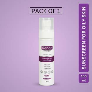 Renon Sunscreen - SPF 50 PA++++ Hyaluronic Spray| Niacinamide| Non Sticky| No White Cast|