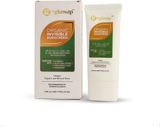 HK Glowup Sunscreen - SPF 50 PA++++ Organic Invisible Sunscreen For Men & Women Shields Against UVA, UVB Radiation
