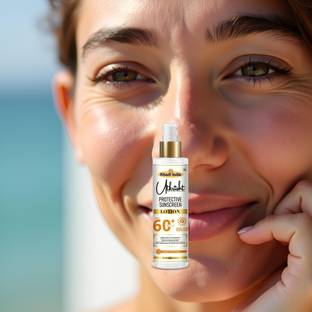 Utkrisht Sunscreen - SPF 60+ PA+++ Khadi Sunscreen Lotion SPF 60 with Herbal Skin Essentials