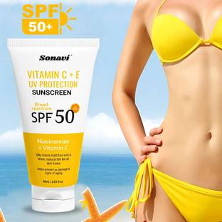Sonavi Sunscreen - SPF 50 PA++ Sunblock Lotion For Lightweight & Oil free Sunscreen