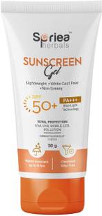 Spriea Herbals Sunscreen - SPF 50 PA+++ blue light protection non greasy |UVA,UAB | mobile LED | pollution