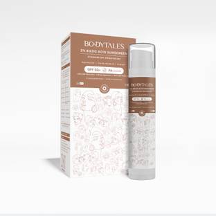 BODYTALES Sunscreen - SPF 50 PA++++ 2% Kojic Acid Brightening, UVA-B & Blue Light Protection, No White Cast