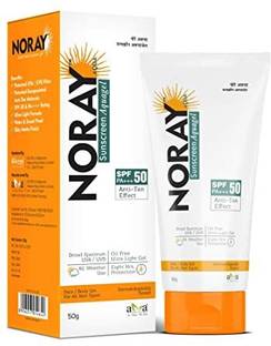 Noray Sunscreen - SPF 50 PA+++ 2 pc Sunscreen, SPF-50, PA+++ with Anti Tan Effect, 50 g
