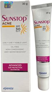 SUNSTOP Sunscreen - SPF 50 PA+++ Acne Advanced Sun Protection Silicon Gel