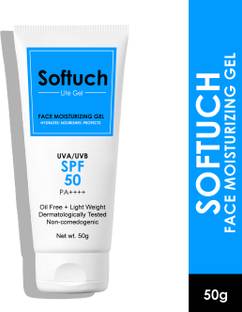 SOFTUCH Sunscreen - SPF 50 PA++++ Lite Face Moisturizing Gel, Hydrates,Nourishes, Protects