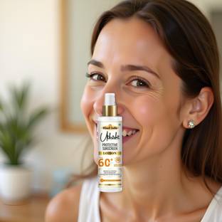 Utkrisht Sunscreen - SPF 60+ PA+++ Khadi SPF 60 Sun Lotion for Instant UV Barrier