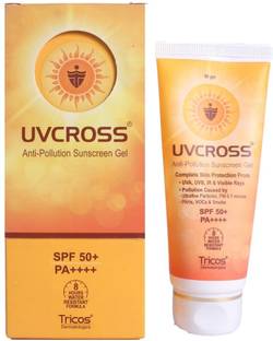 UVCROSS Sunscreen - SPF 50+ PA+++ Sunscreen SPF 50+ PA++++ | | For Sensitive Skin | Water Resistant | 50g
