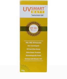 UVSMART Sunscreen - SPF 50 PA++++ MATT Sunscreen Gel UVA/UVB and IR Protection