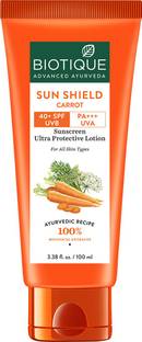 BIOTIQUE Sunscreen - SPF 50 Bio Carrot SPF 40 Sunscreen 100 ml