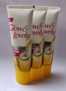 Glow & Lovely Sunscreen - SPF 50 PA+++ BRIGHTENING SUNSCREEN WITH VITA C NON STICKY 15GREM X 3NITS
