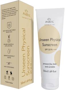 Aveil Sunscreen - SPF 50 PA+++ Unseen Physical Sunscreen SPF 50 PA+++ 50 ml