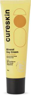 cureskin Sunscreen - SPF 30 PA+++ Broad Spectrum Mineral Day Cream Sun (UVA/UVB) Protection with Zinc Oxide
