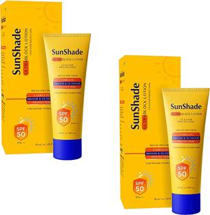 SunShade Sunscreen - SPF 50 PA+++ ultra block lotion pack of 2