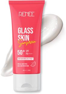 Renee Sunscreen - SPF 50 PA++++ Glass Skin, UVA UVB, Infused Watermelon Extract, Gel Formulation, No White Cast