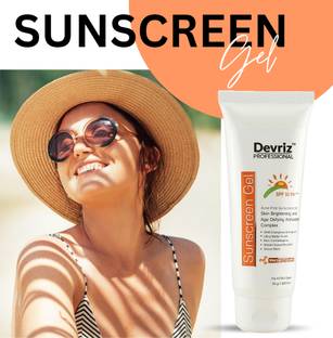 DEVRIZ PROFESSIONAL Sunscreen - SPF 59 PA+++ Sunscreen gel Spf 50 With Vitamin E |Acne removal, Sun Protection For Men, Women