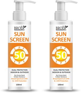 BROER Sunscreen - SPF 50 PA+++ Sunscreen SPF 50 PA+++ Daily Broad Spectrum UVA & UVB Protection - Quick Absorb