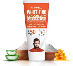 Elemnt Sports Science Sunscreen - SPF 50 PA+++ White Zinc Sunscreen