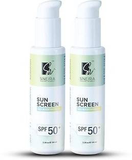 SNEIRA Sunscreen - SPF 50+ SEA BUCKTHORN OIL Sunscreen SPF 50+ UVA/UVB No White Cast | Water resistant