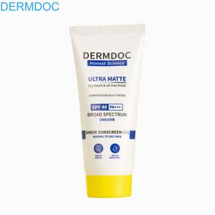 DermDoc Sunscreen - SPF 40 PA+++ Ultra Matte PA+++ Sunscreen – SPF 40 for Clear Skin