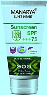 Manarya Sunscreen - SPF 75 PA+++ Sun Block Sensitive Skin Formula SPF 75 Cream