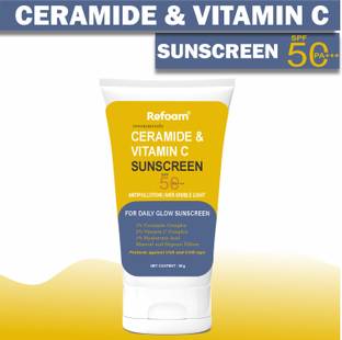 REFOAM Sunscreen - SPF SPF+++ PA+++ Ceramide & Vitamin C | UVA UVB Sun Protection
