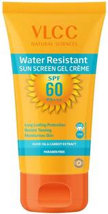 VLCC Sunscreen - SPF 60 PA+++ Water Resistant Premium Sun screen Gel Cream (100gm X 1)