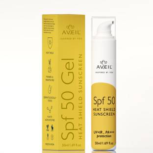 Aveil Sunscreen - SPF 50 PA+++ SPF 50 Gel with Heat Shield