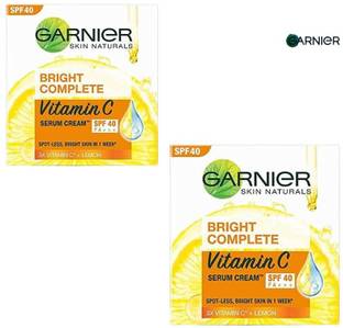 GARNIER Sunscreen - SPF SPF40 PA++++ BRIGHT COMPLETE facial kit delivers salon-like glow at home