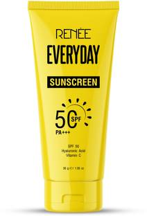 Renee Sunscreen - SPF 50 PA+++ Everyday Protection from UVA & UVB, Lightweight, Non-Sticky, Zero White Cast