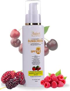 Anherb Sunscreen - SPF 50 PA+++ SPF 50 Sunscreen Lotion, UVA & UVB Protection| Broad Spectrum Sunscreen