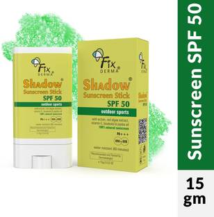 Fixderma Sunscreen - SPF 50 PA+++ Shadow Sunscreen Stick SPF 50 with Vitamin E, Sunscreen Stick for Sports (Green)