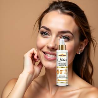 Utkrisht Sunscreen - SPF 60+ PA+++ Khadi Sunscreen Lotion SPF 60 with Natural Radiance Boost