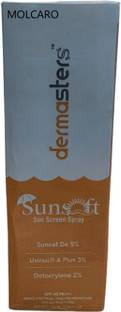 MOLCARO Sunscreen - SPF SPF 40 PA+++ DERMASTERS SUNSOFT SUNSCREEN SPRAY