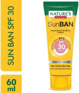 Nature's Essence Sunscreen - SPF 50 PA+++ SunBan Sunscreen - SPF 30 PA+++ pack 1 n