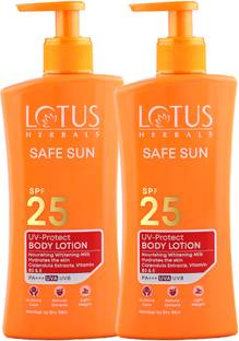 LOTUS HERBALS Sunscreen - SPF 25 PA+++ Safe Sun UV Protect Body Lotion