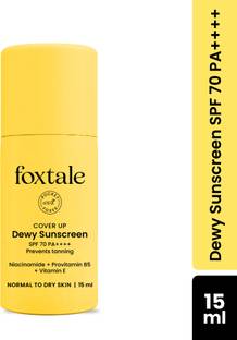फॉक्सटेल Dewy Sunscreen with Naicinamide for Non Greasy Lightweight Dewy Look SPF - 50 PA++++