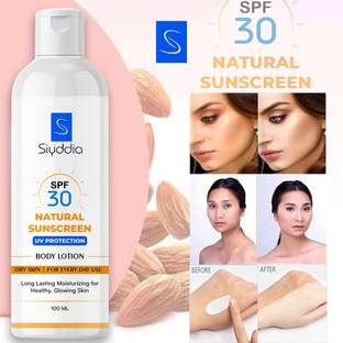 SIYDDIA Sunscreen - SPF SPF-30 PA++ Lotion for Deep moisuriser,Uv protection