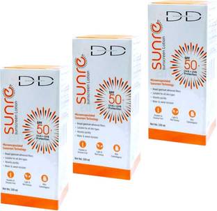 DOOMSDAY Sunscreen - SPF 50 PA+++ SUN-REX SUNSCREEN LOTION FOR UV RAYS & SUN RAYS PROTECTION PACK OF- 100ml X 3