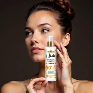 Utkrisht Sunscreen - SPF 60+ PA+++ Khadi Herbal SPF 60 Lotion with Oil-Free Skin Shield