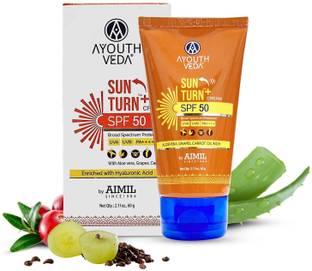 Ayouthveda Sunscreen - SPF 50 PA++++ Sun Turn Cream SPF 50