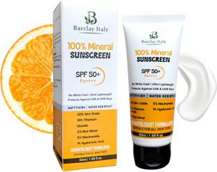 BARCLAY ITALY Sunscreen - SPF 50 PA++++ Barclay Italy 100% Mineral Matte Sunscreen SPF 50+