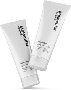 Molecular Company Sunscreen - SPF 50+ PA++++ 5% Niacinamide |Clinically tested in USA | Men & women| no grease | Combo