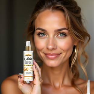 Utkrisht Sunscreen - SPF 60+ PA+++ Khadi SPF 60 Sunscreen Lotion for Revitalizing Skin Nourishment